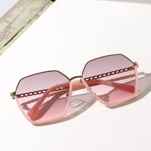 BOUTIQUE 🍏 Pink Half Frame Sunglasses